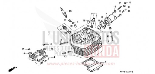CULASSE XR100RY de 2000